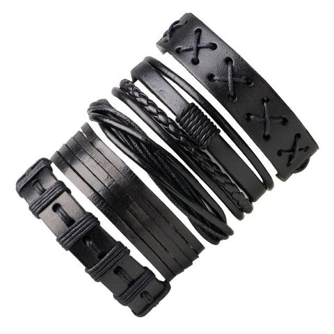 Leather Set Bracelet
