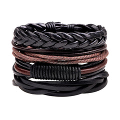 Trendy Leather Bracelet (4pcs)