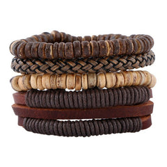 Trendy Leather Bracelet (4pcs)