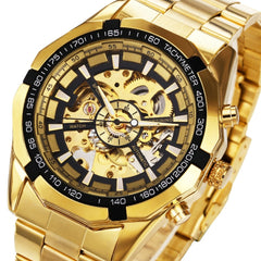 Men's Mechanical Golden Watch
