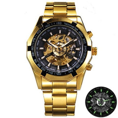 Men's Mechanical Golden Watch