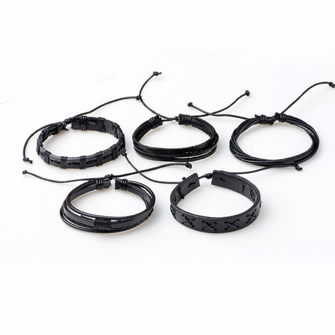 Leather Set Bracelet