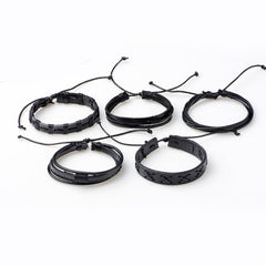 Leather Set Bracelet