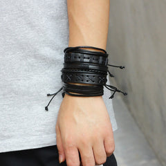 Leather Set Bracelet