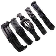 Leather Set Bracelet