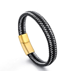 Luxury Leather Men's Bracelet