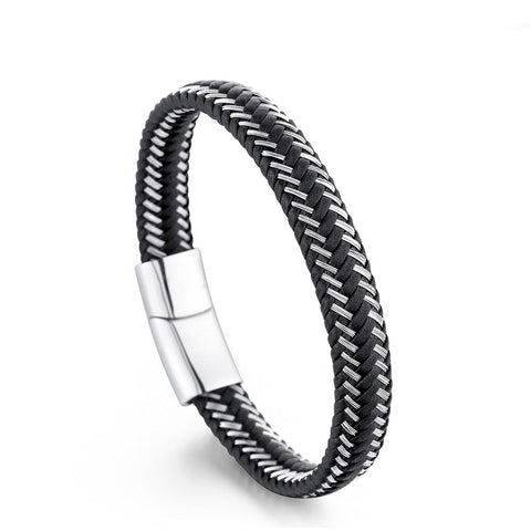 Luxury Leather Men's Bracelet