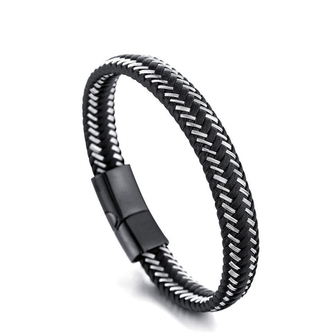 Luxury Leather Men's Bracelet